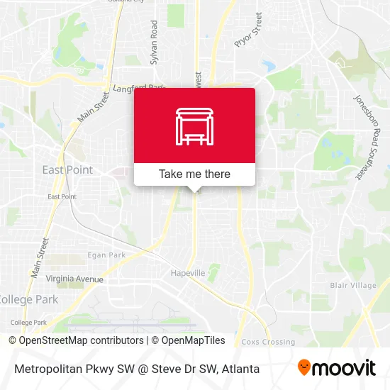 Metropolitan Pkwy SW @ Steve Dr SW map