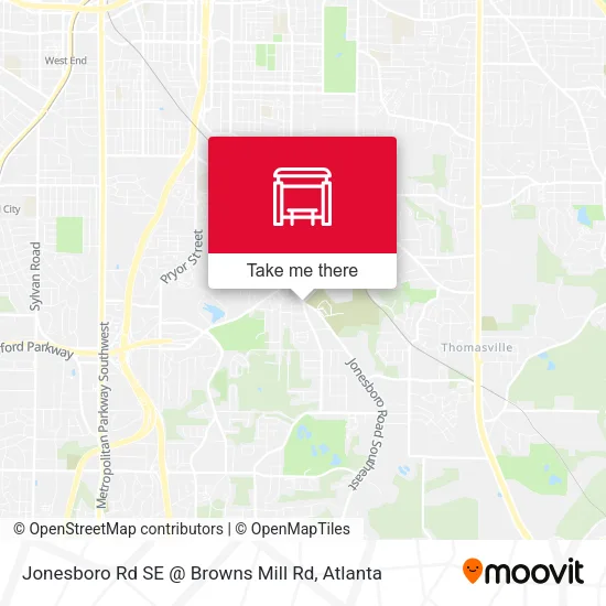 Mapa de Jonesboro Rd SE @ Browns Mill Rd