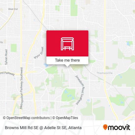 Browns Mill Rd SE @ Adelle St SE map