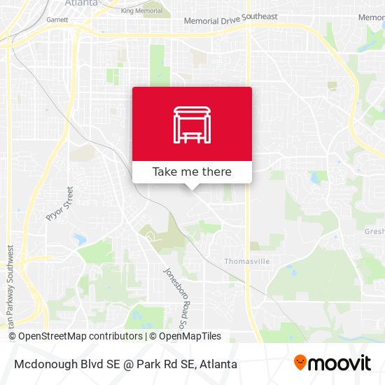 Mapa de Mcdonough Blvd SE @ Park Rd SE