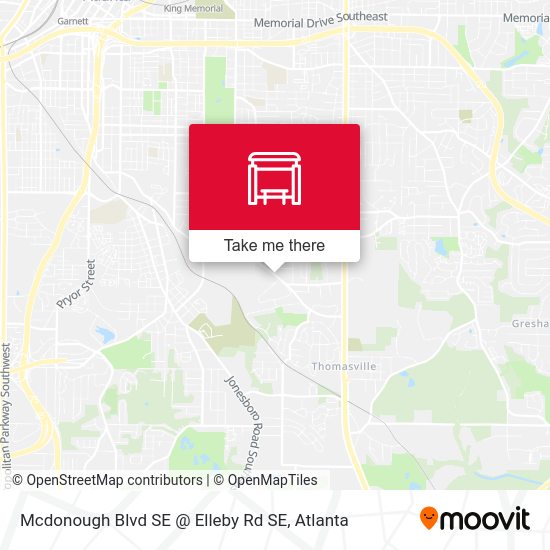 Mapa de Mcdonough Blvd SE @ Elleby Rd SE
