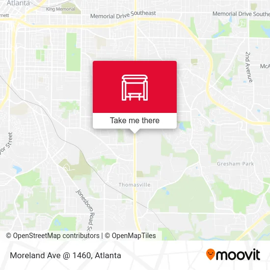 Moreland Ave @ 1460 map