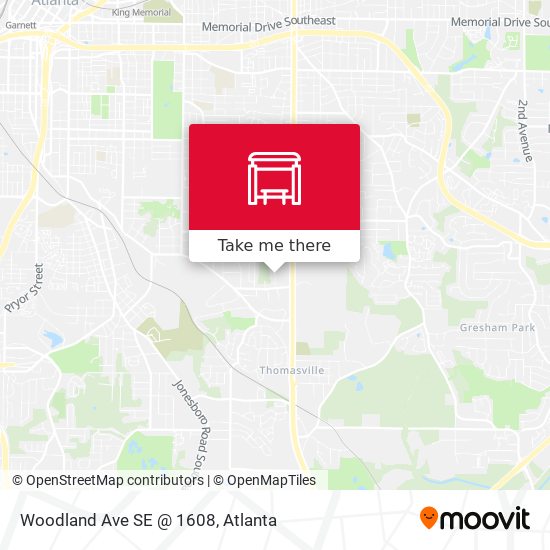 Mapa de Woodland Ave SE @ 1608