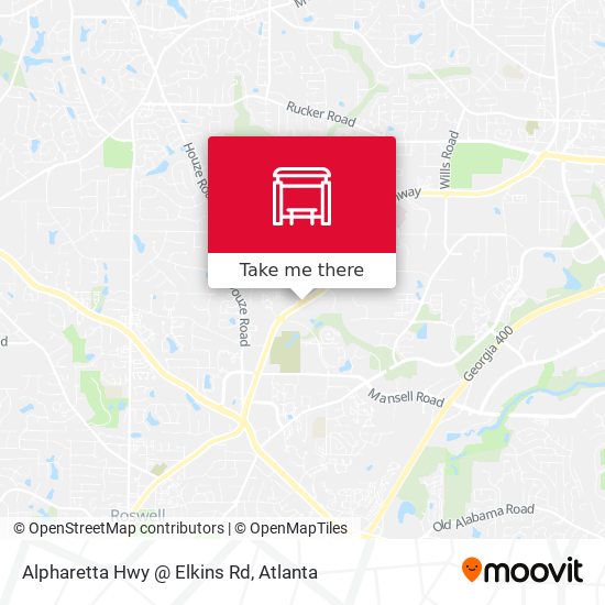 Alpharetta Hwy @ Elkins Rd map