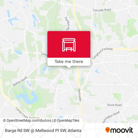 Barge Rd SW @ Mellwood Pl SW map