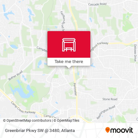 Mapa de Greenbriar Pkwy SW @ 3480