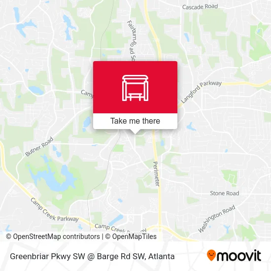 Mapa de Greenbriar Pkwy SW @ Barge Rd SW