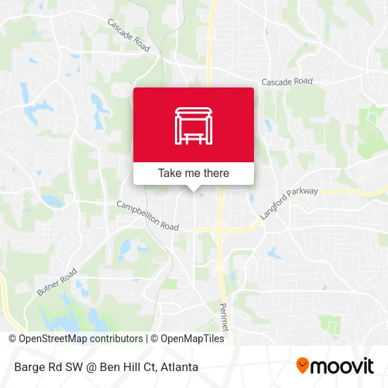 Mapa de Barge Rd SW @ Ben Hill Ct