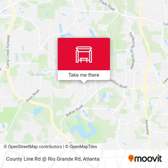 Mapa de County Line Rd @ Rio Grande Rd