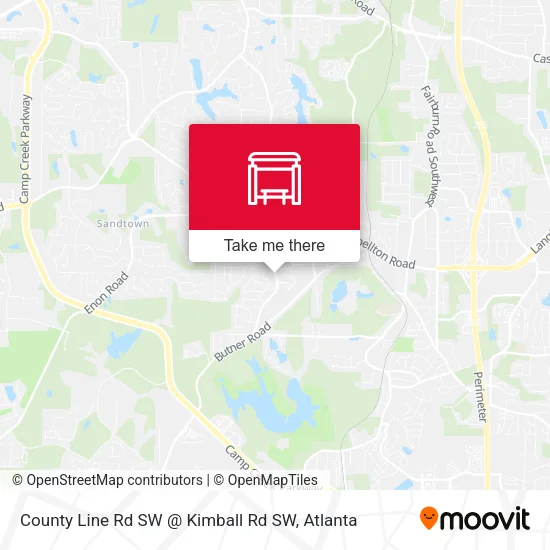 County Line Rd SW @ Kimball Rd SW map