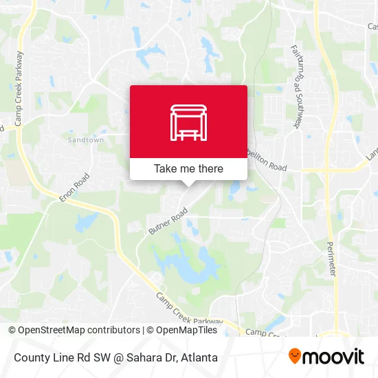 Mapa de County Line Rd SW @ Sahara Dr