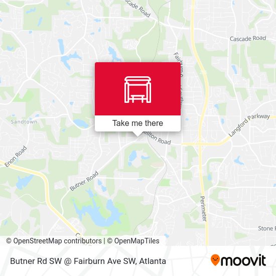 Butner Rd SW @ Fairburn Ave SW map