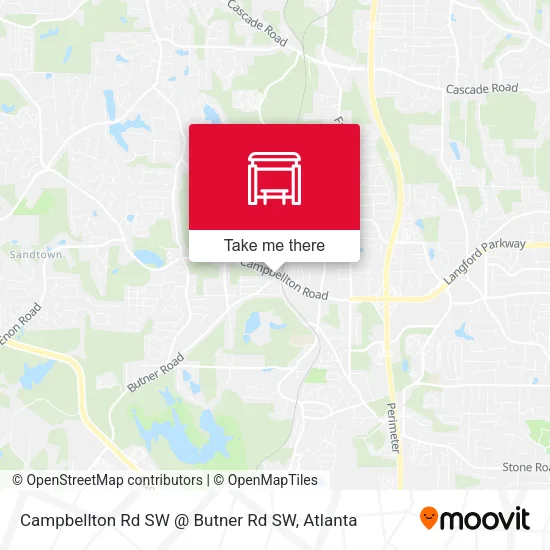 Mapa de Campbellton Rd SW @ Butner Rd SW