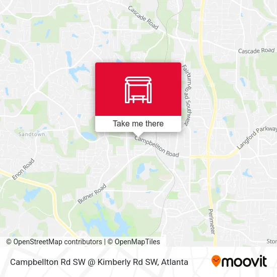Mapa de Campbellton Rd SW @ Kimberly Rd SW