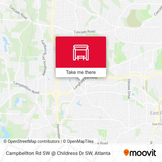Mapa de Campbellton Rd SW @ Childress Dr SW