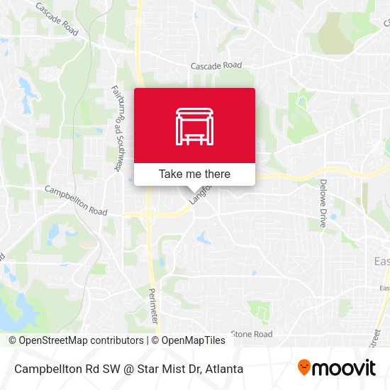 Campbellton Rd SW @ Star Mist Dr map