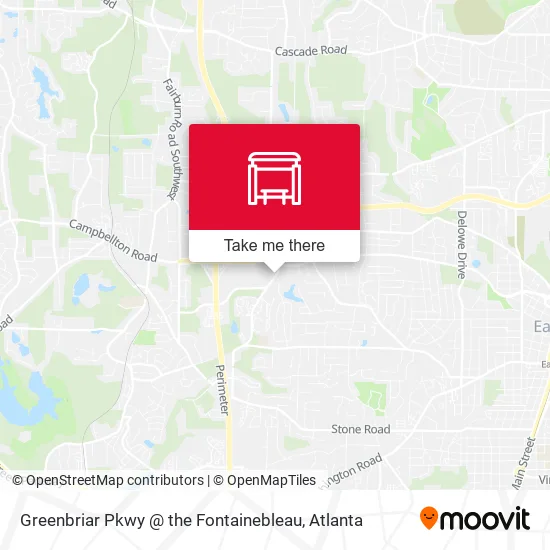 Mapa de Greenbriar Pkwy @ the Fontainebleau