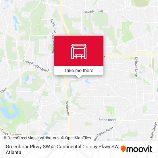Greenbriar Pkwy SW @ Continental Colony Pkwy SW map