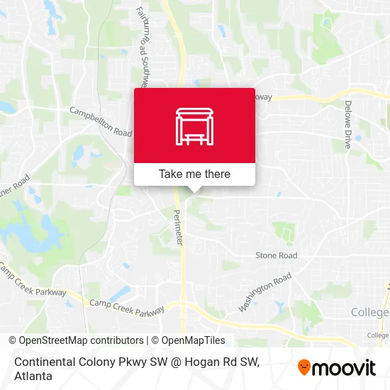 Continental Colony Pkwy SW @ Hogan Rd SW map