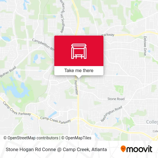 Stone Hogan Rd Conne @ Camp Creek map