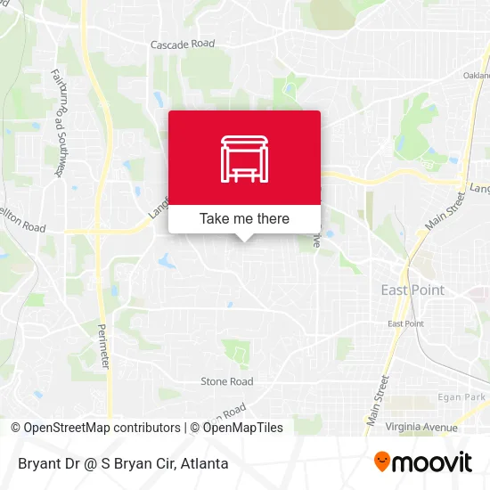 Bryant Dr @ S Bryan Cir map