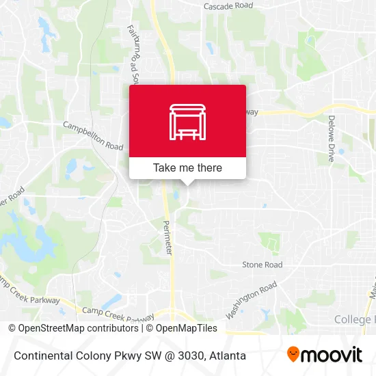 Mapa de Continental Colony Pkwy SW @ 3030