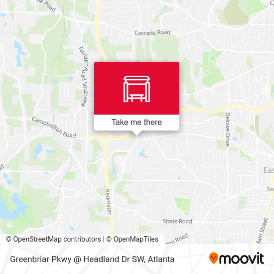 Mapa de Greenbriar Pkwy @ Headland Dr SW