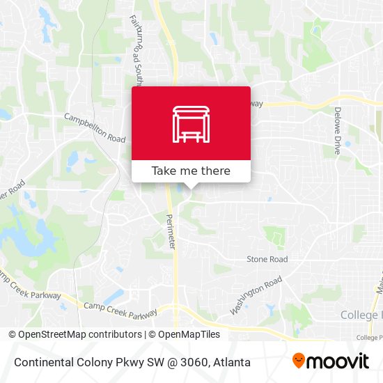 Mapa de Continental Colony Pkwy SW @ 3060