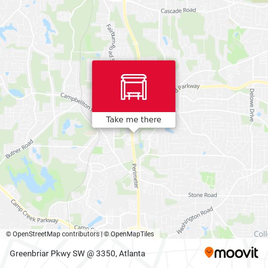 Mapa de Greenbriar Pkwy SW @ 3350