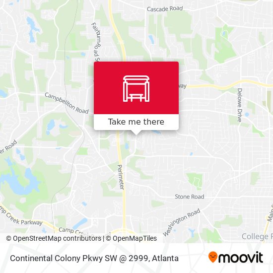 Mapa de Continental Colony Pkwy SW @ 2999