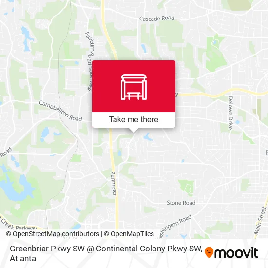 Mapa de Greenbriar Pkwy SW @ Continental Colony Pkwy SW