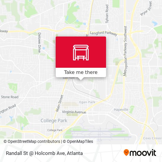 Randall St @ Holcomb Ave map
