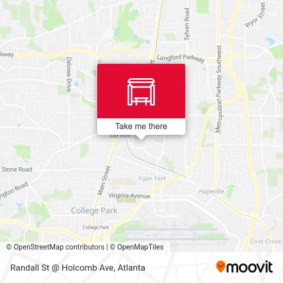 Mapa de Randall St @ Holcomb Ave
