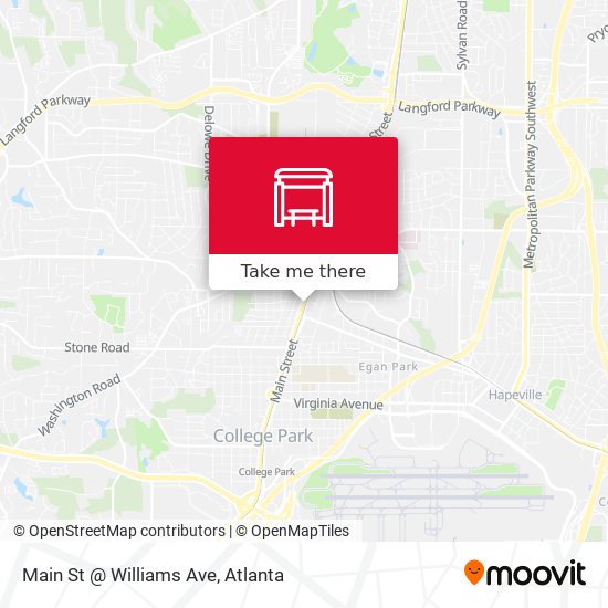 Main St @ Williams Ave map