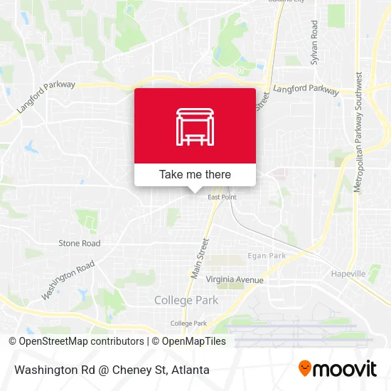 Mapa de Washington Rd @ Cheney St