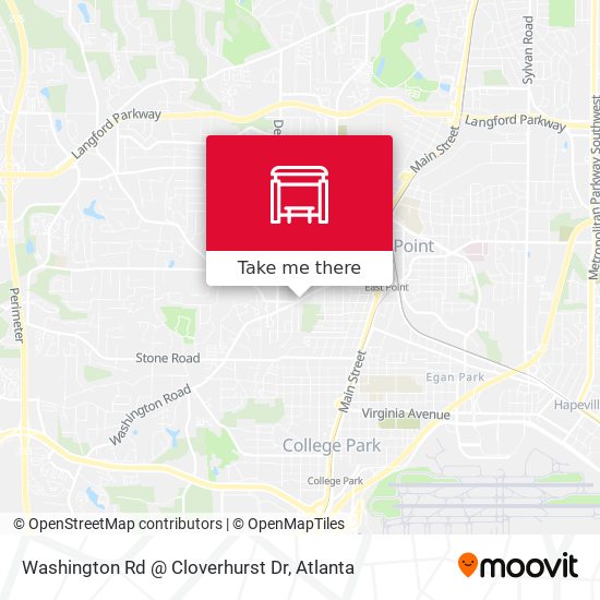 Mapa de Washington Rd @ Cloverhurst Dr