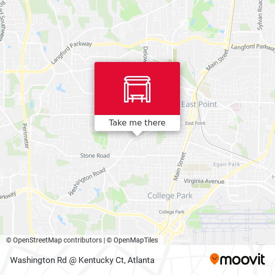 Washington Rd @ Kentucky Ct map
