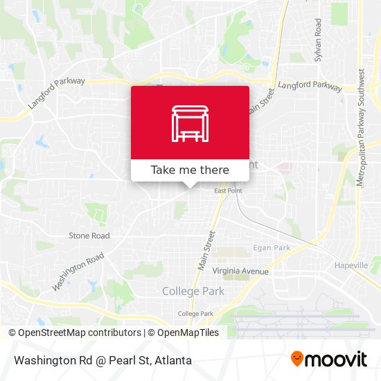 Mapa de Washington Rd @ Pearl St