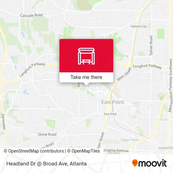 Mapa de Headland Dr @ Broad Ave