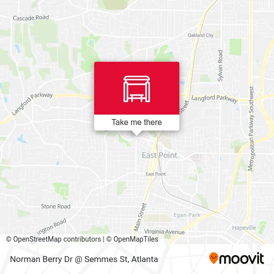Mapa de Norman Berry Dr @ Semmes St