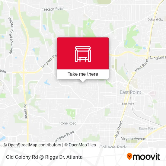 Mapa de Old Colony Rd @ Riggs Dr