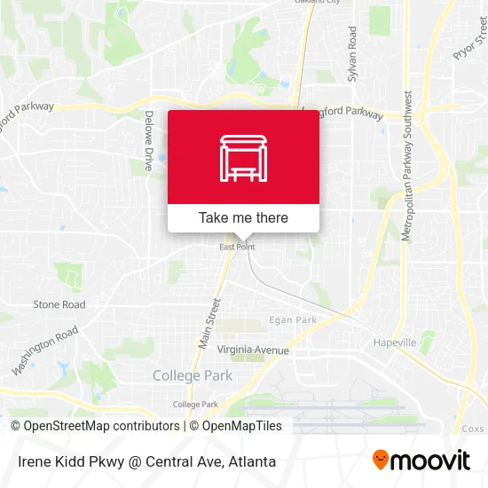 Mapa de Irene Kidd Pkwy @ Central Ave