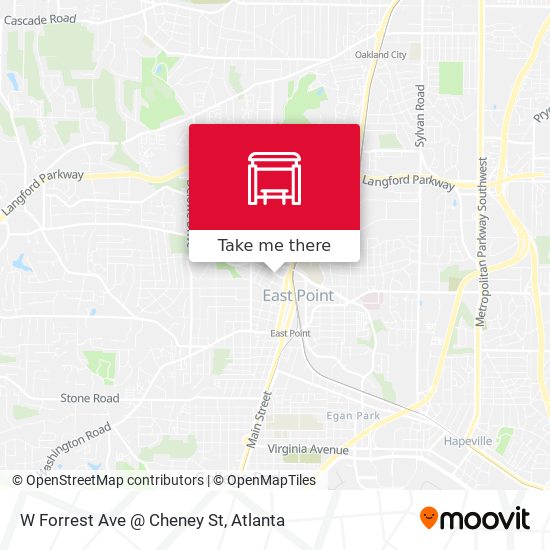 W Forrest Ave @ Cheney St map
