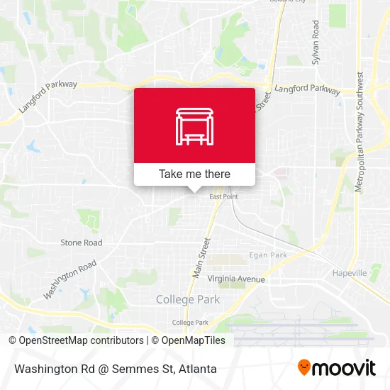 Mapa de Washington Rd @ Semmes St