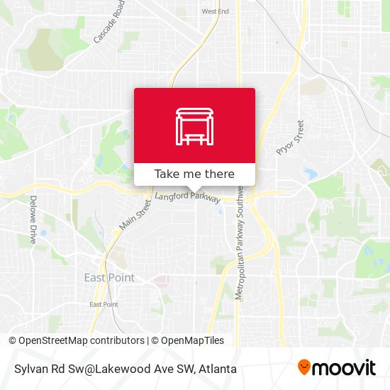 Mapa de Sylvan Rd Sw@Lakewood Ave SW