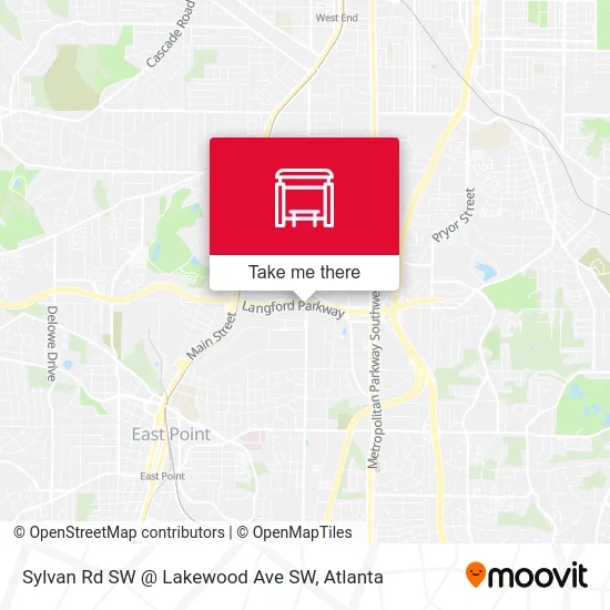 Mapa de Sylvan Rd SW @ Lakewood Ave SW