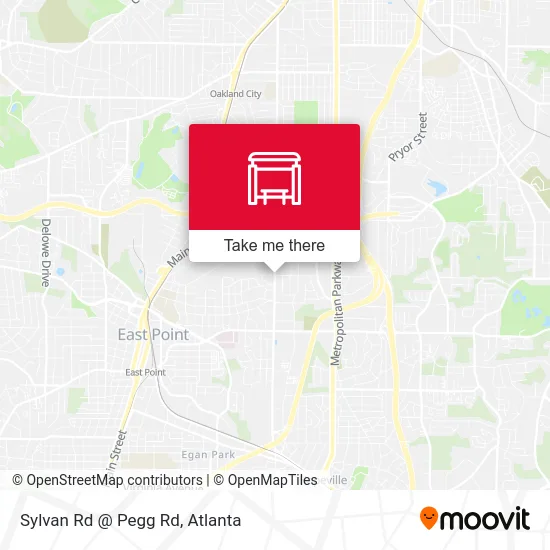 Mapa de Sylvan Rd @ Pegg Rd