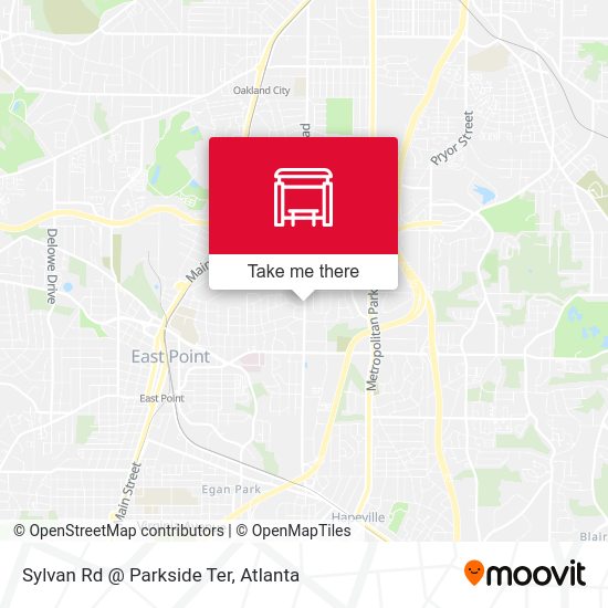 Sylvan Rd @ Parkside Ter map