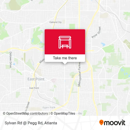 Mapa de Sylvan Rd @ Pegg Rd