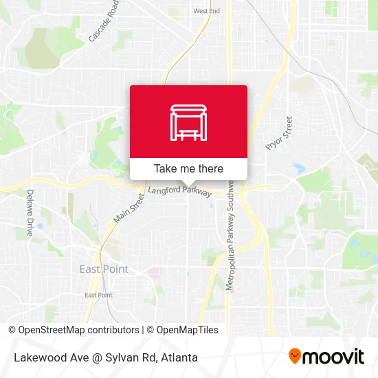 Mapa de Lakewood Ave @ Sylvan Rd